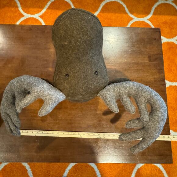 Felt Wool Faux Trophy / Taxidermy / Fox Head / Moose Head / Nursery / Wall Decor - Picture 7 of 9